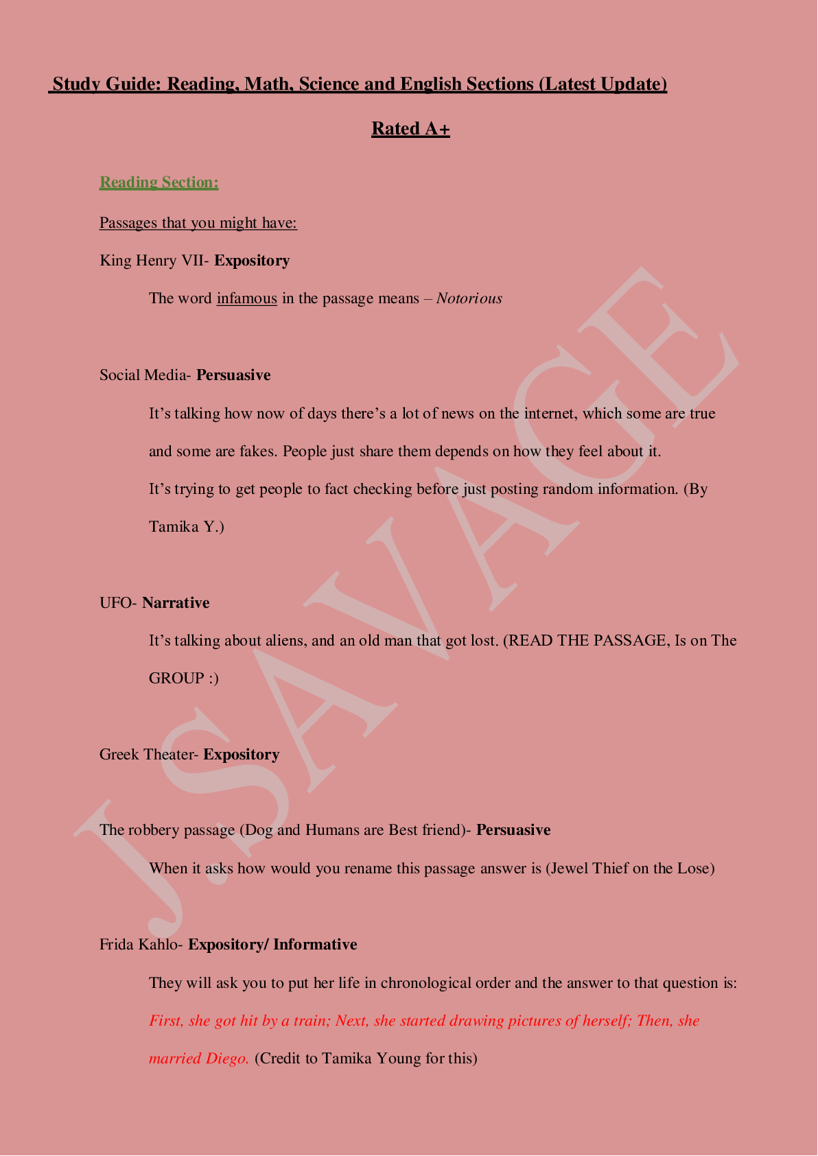 Preview image for TEAS 6 Reading, Math, Science and English Sections (Latest Update)